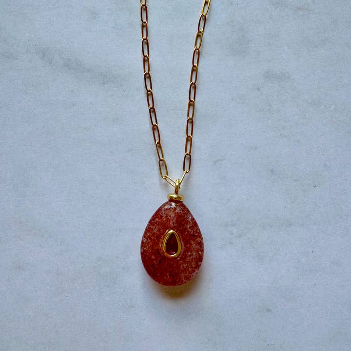 Jessica Matrasko Boheme Gemstone Pendant Necklace