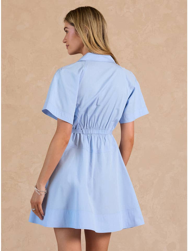 NYLAND Sachli Poplin Button Down Mini Dress