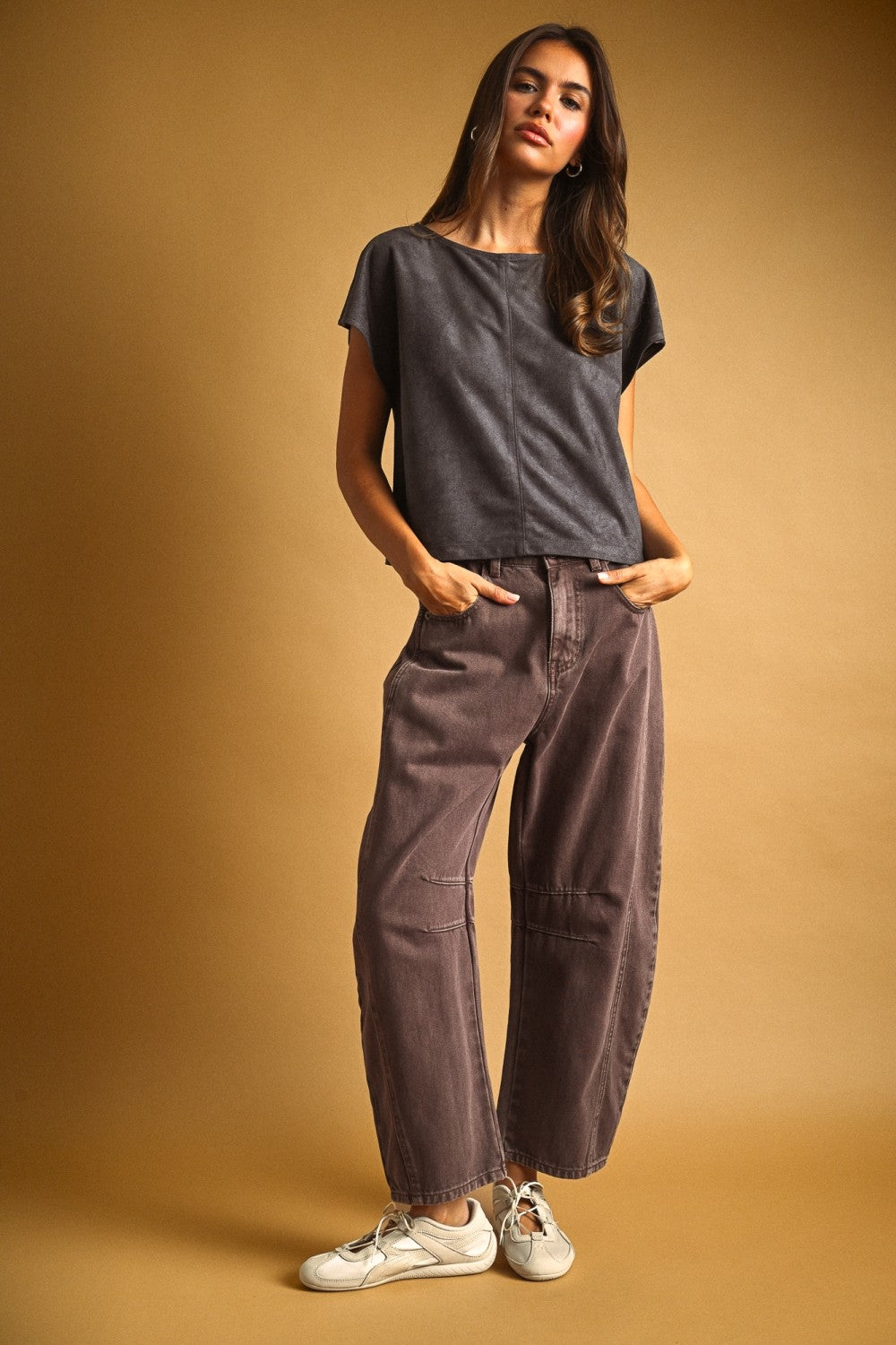 DEON Suede Crop Top