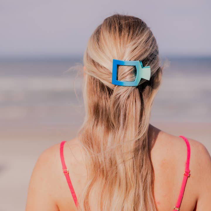 TELETIES Square Flat Hair Clip - Small