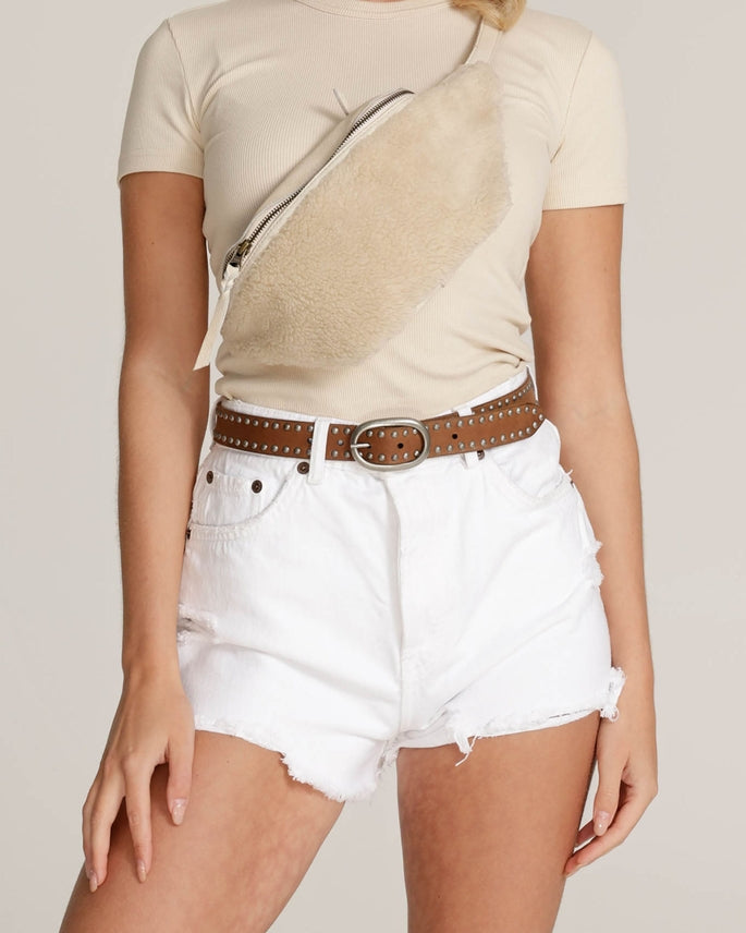 Amsterdam Heritage Maan Shearling Belt Bag