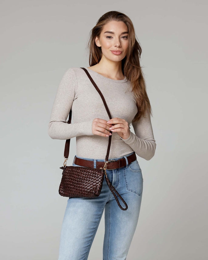 Amsterdam Heritage Fabrie | Woven Leather Crossbody Bag