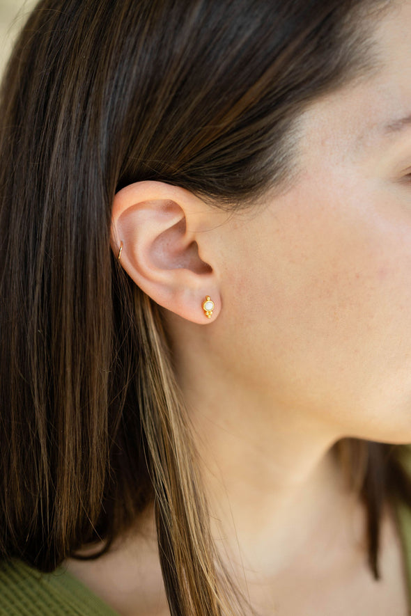 The Land of Salt Ophelia Opal Stud Earrings
