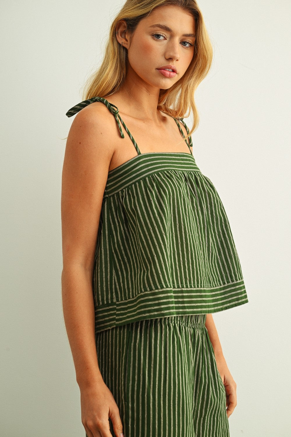 NYLAND Galilah Striped Spaghetti Strap Top