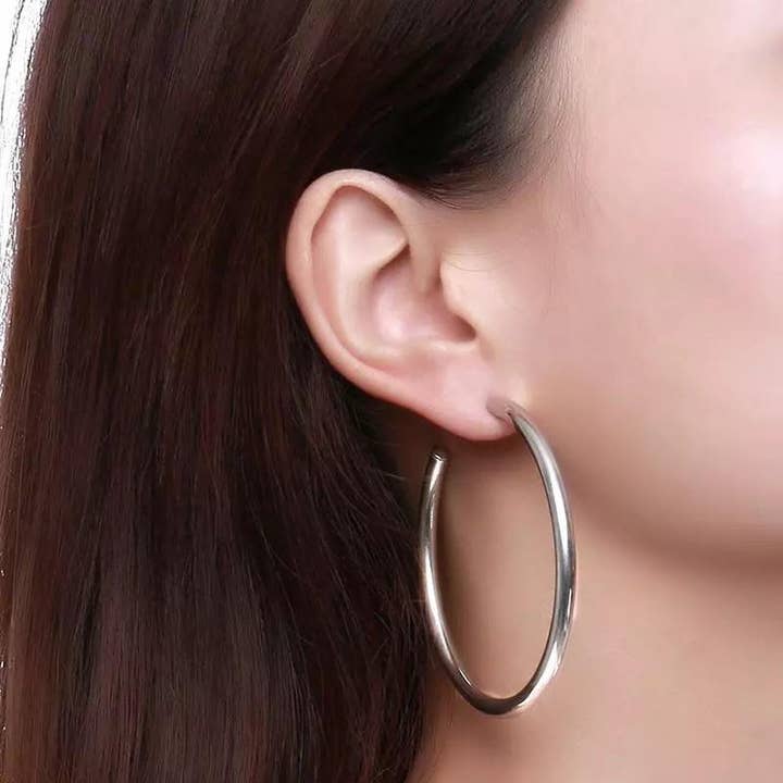 SAHIRA Clara Hoops Small - 1.4"