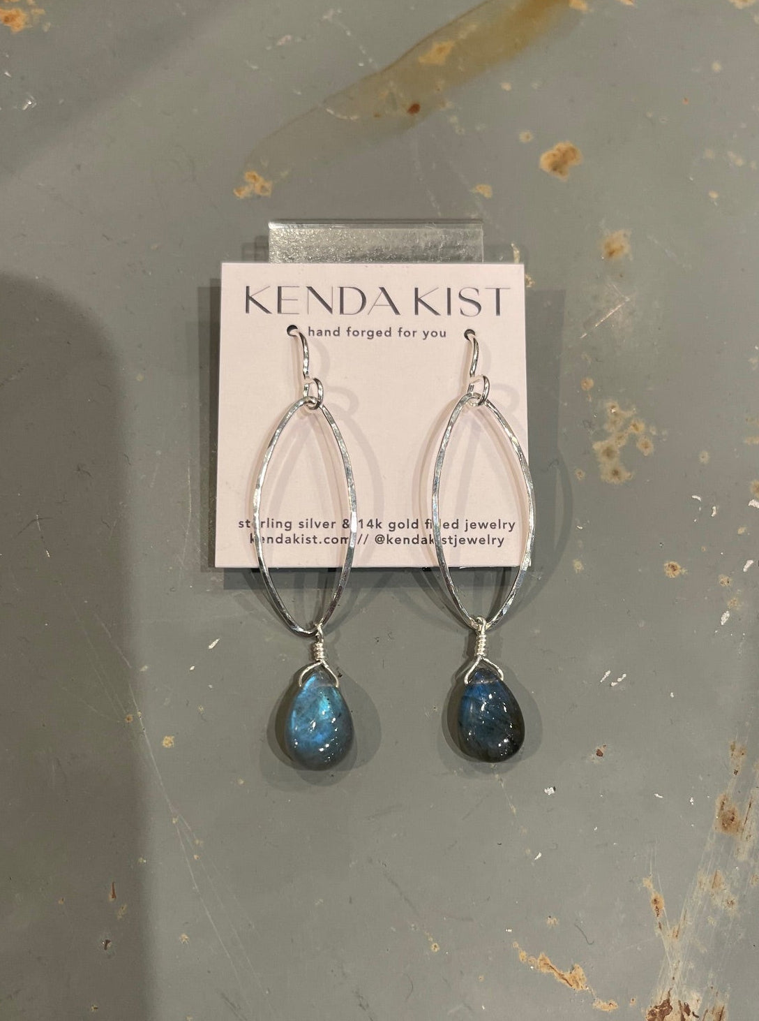 Kenda Kist Marquise Crystal Bottom Drop Earrings
