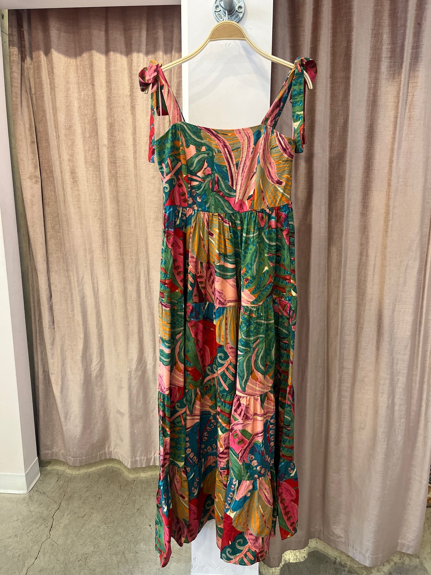 NYLAND Reign Maxi Tie Shoulder Dress