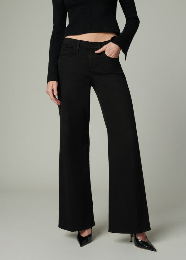 JOE'S JEANS The Lou Lou Low Rise Wide Leg in Black
