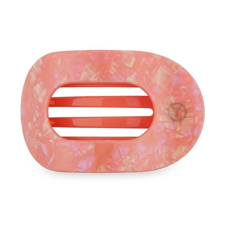 TELETIES Round Flat Hair Clip - Small