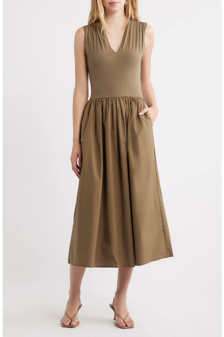 Rails Winnie Dress Washed Olive