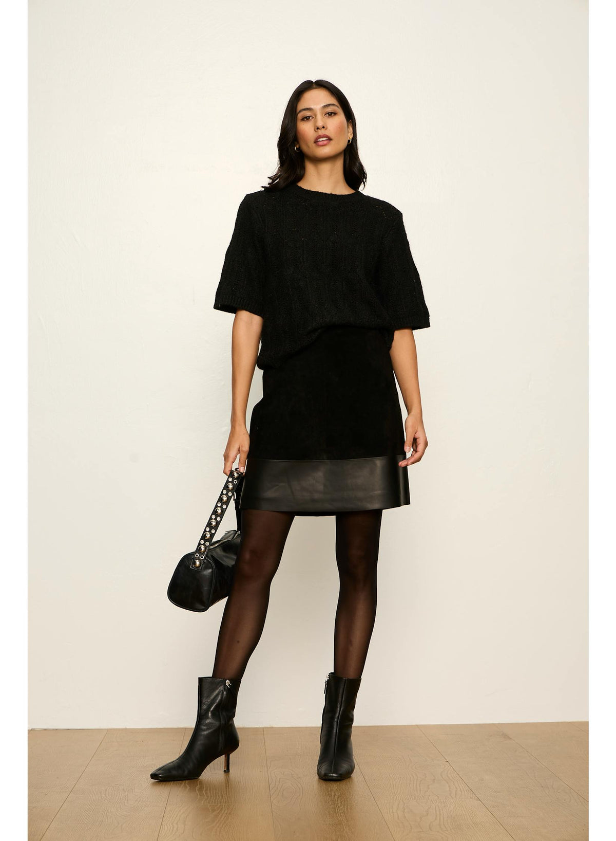 Sanctuary Pointelle Sweater Tee