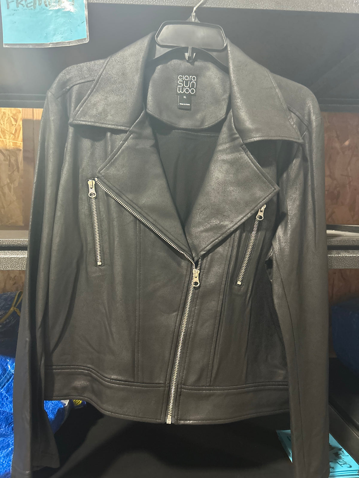 Clara Sunwoo Liquid Leather High Waist Jacket