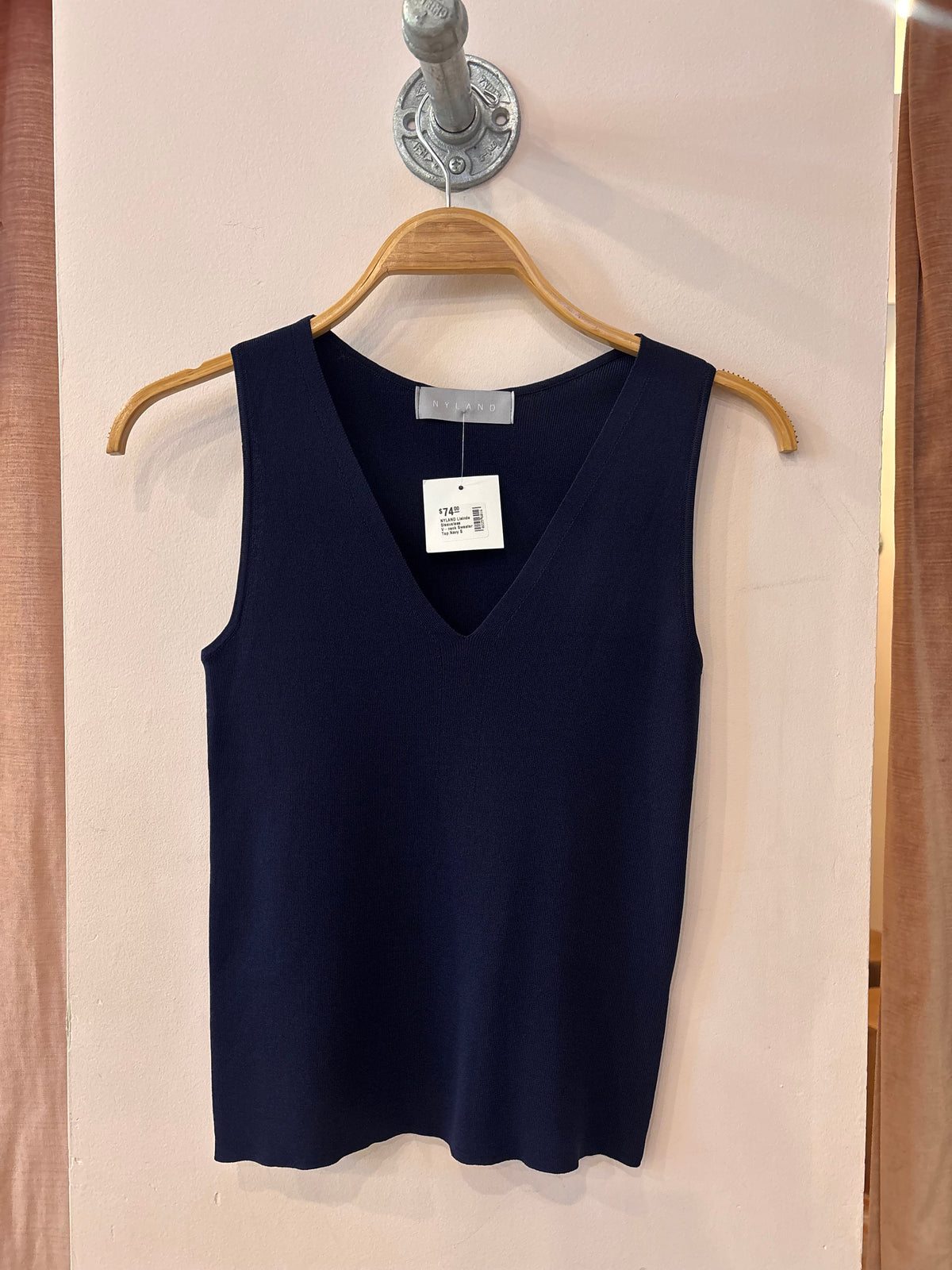 NYLAND Lisinda Sleeveless V-neck Sweater Top
