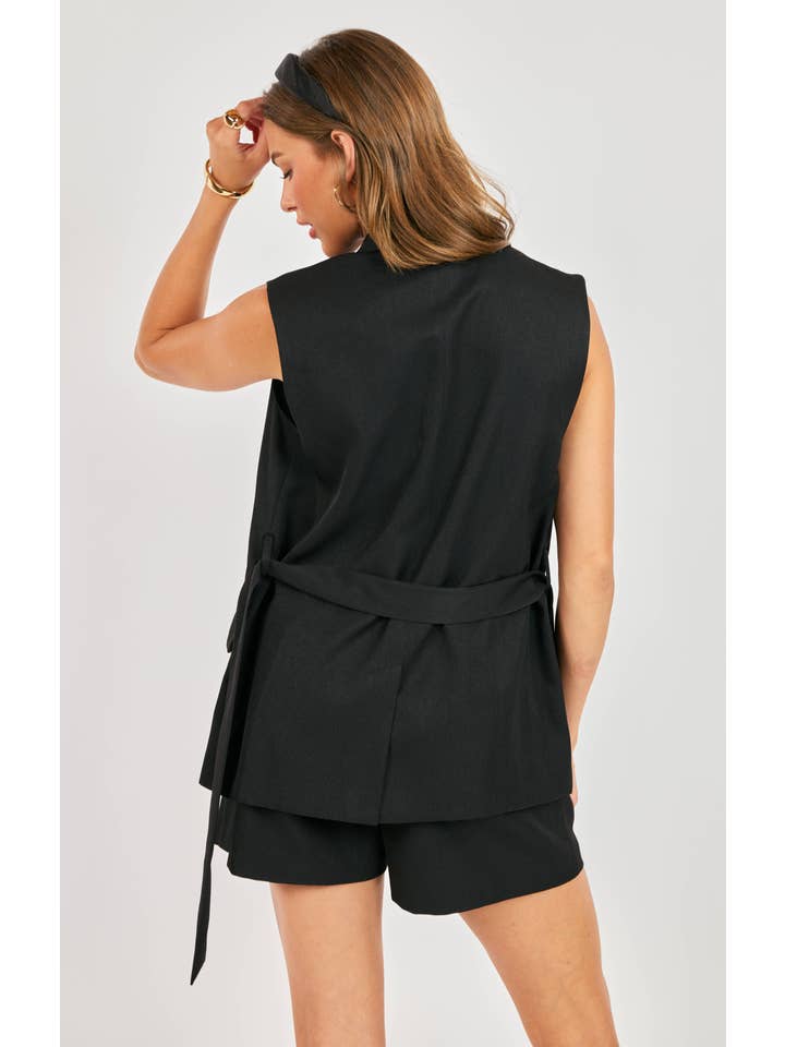 Sadie &amp; Sage Royale Belted Vest