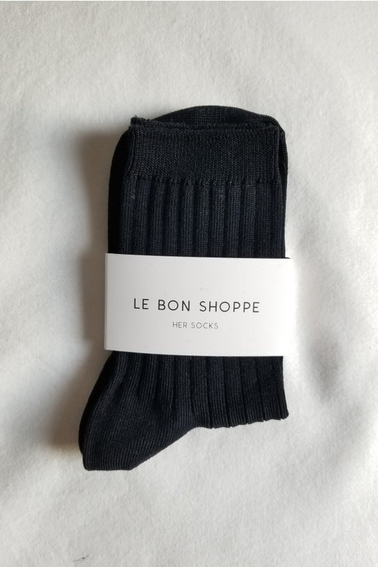 Le Bon Shoppe - Her Socks Mercerized Combed Cotton Rib