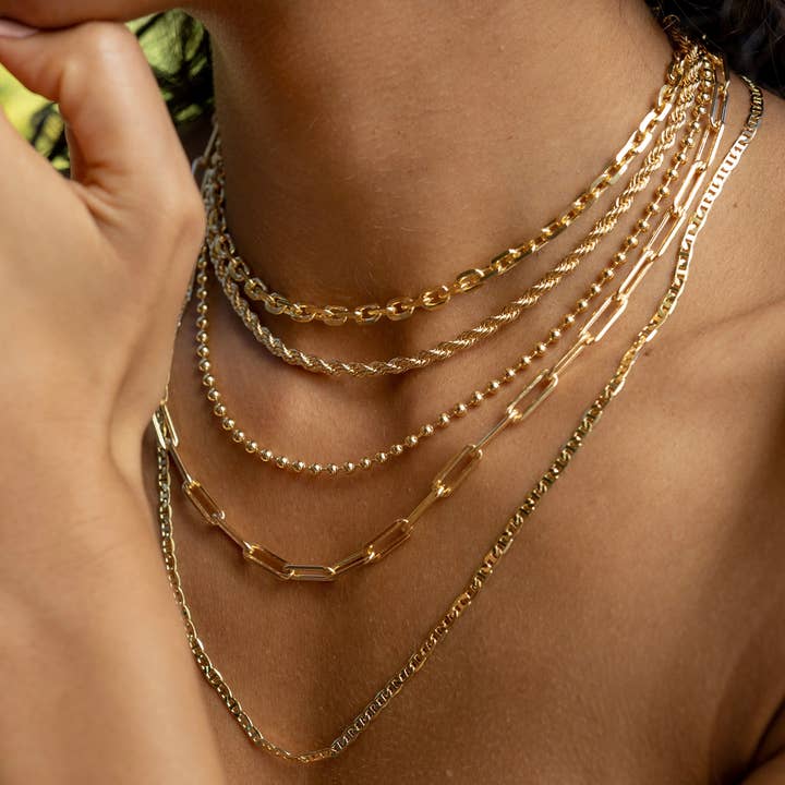 SAHIRA Callie Beaded Chain 18"