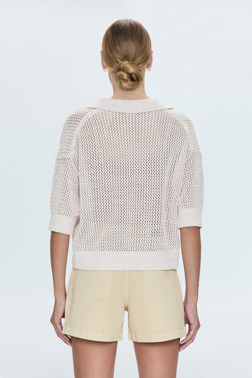 PISTOLA Emma Open Knit SS Polo