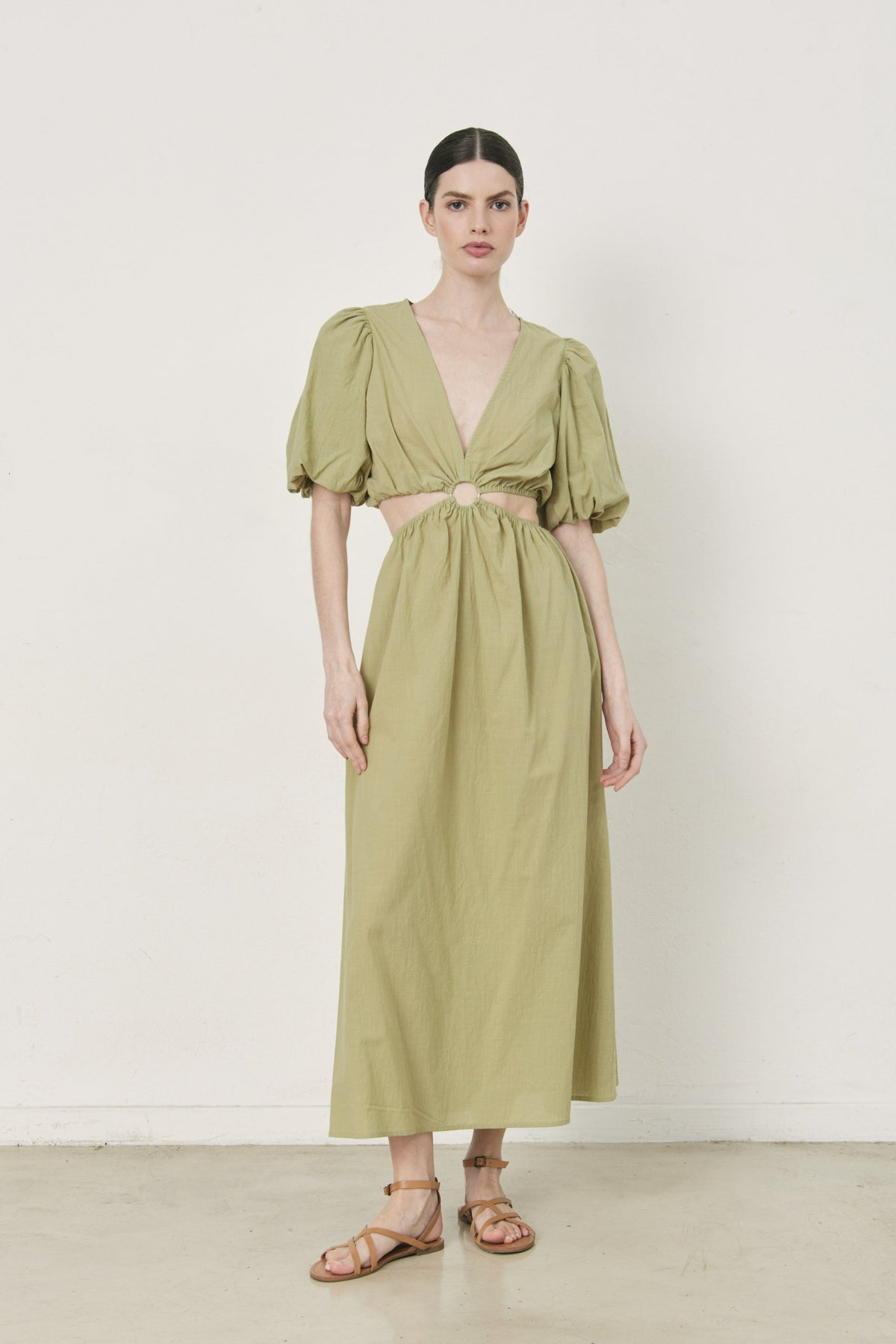 DELUC Pisarro Dress Olive