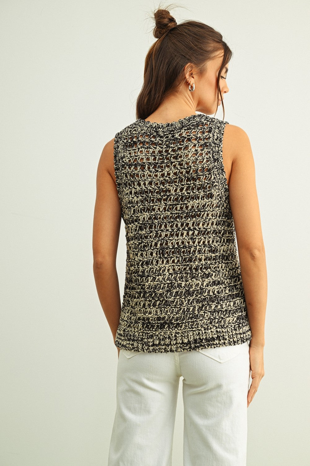 NYLAND Solace Sleeveless 2 Tone Knit Top