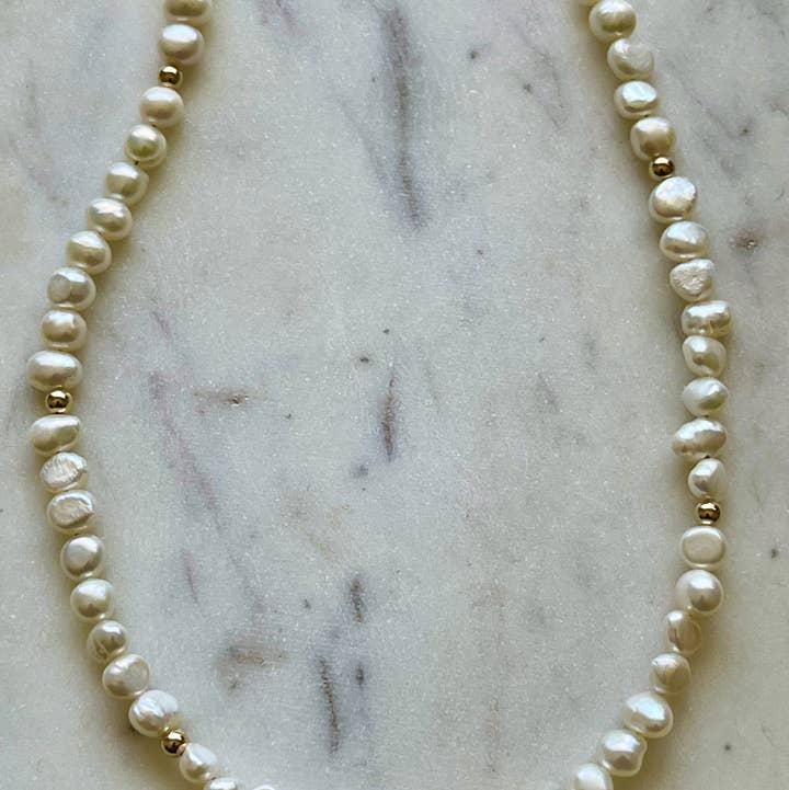 Jessica Matrasko Freyja Freshwater Pearl Necklace