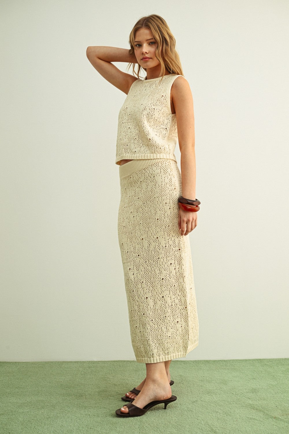 DEON Texture Sweater Knit Skirt