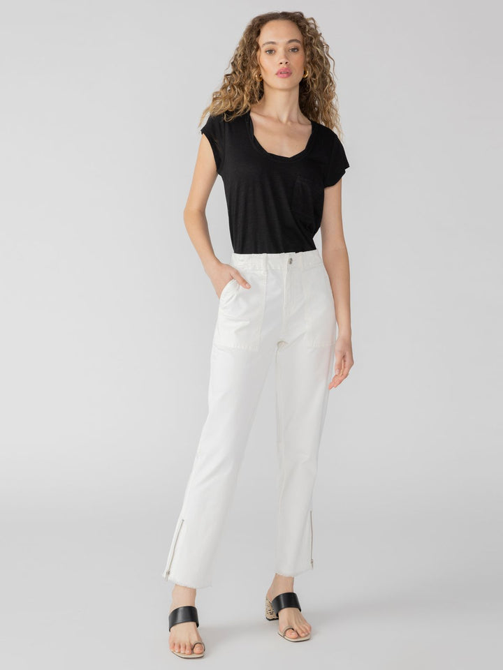 Sanctuary Traveler Twist Sleeve Tee