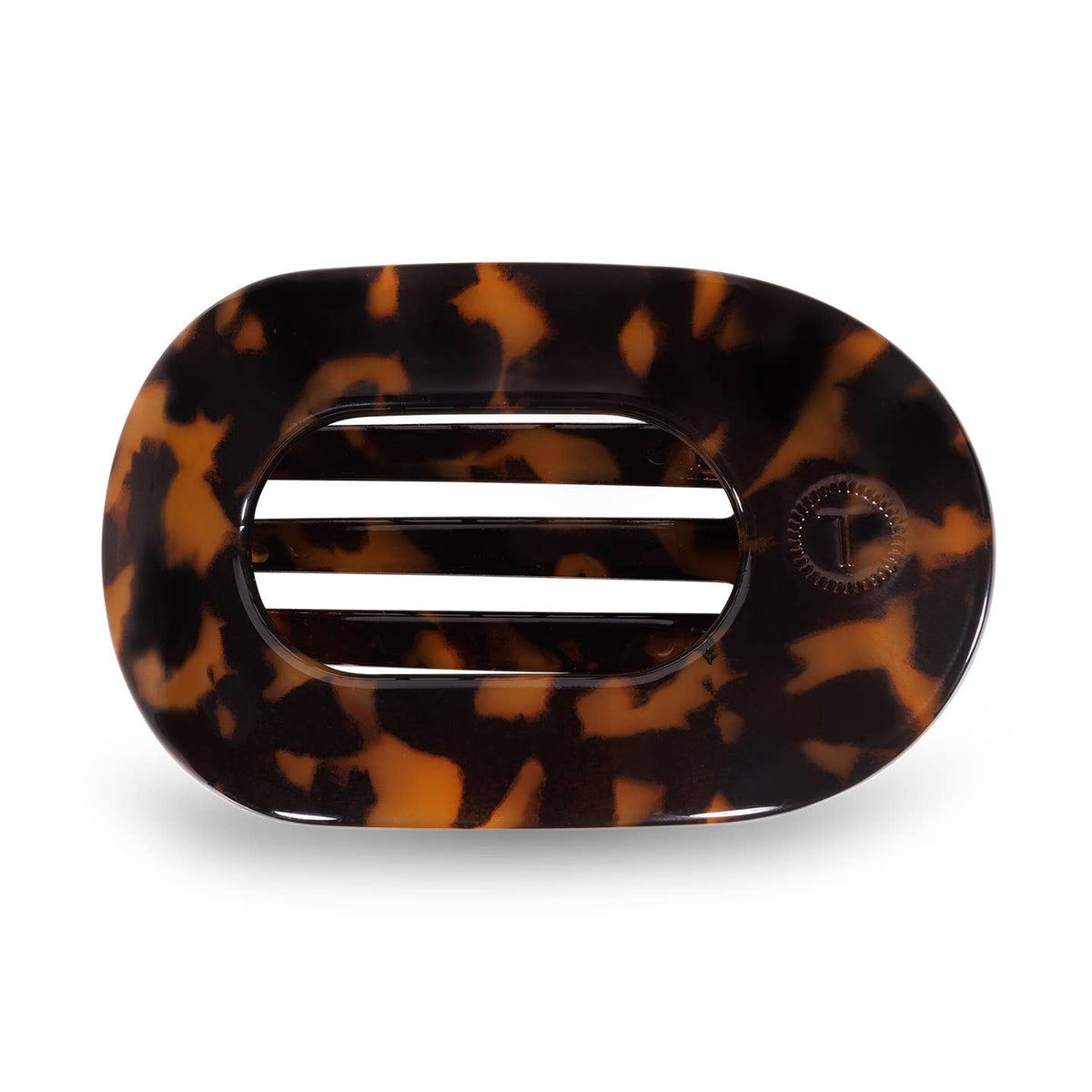 TELETIES Round Flat Hair Clip - Medium