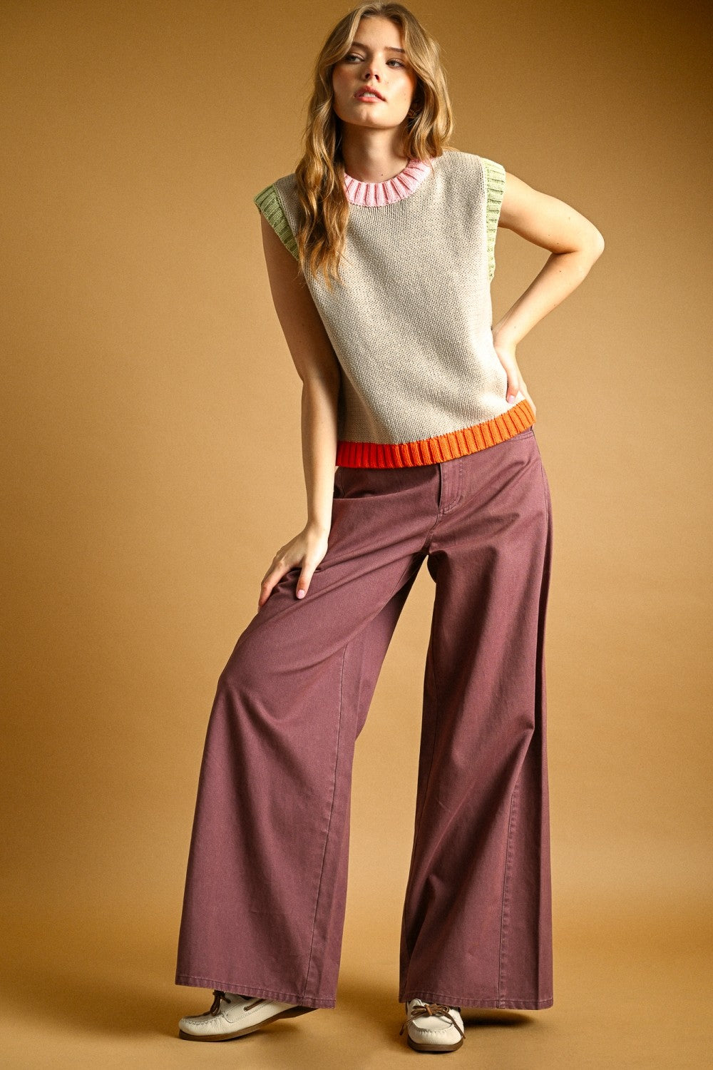 NYLAND Amiri Color Contrasted Sleeveless Knit