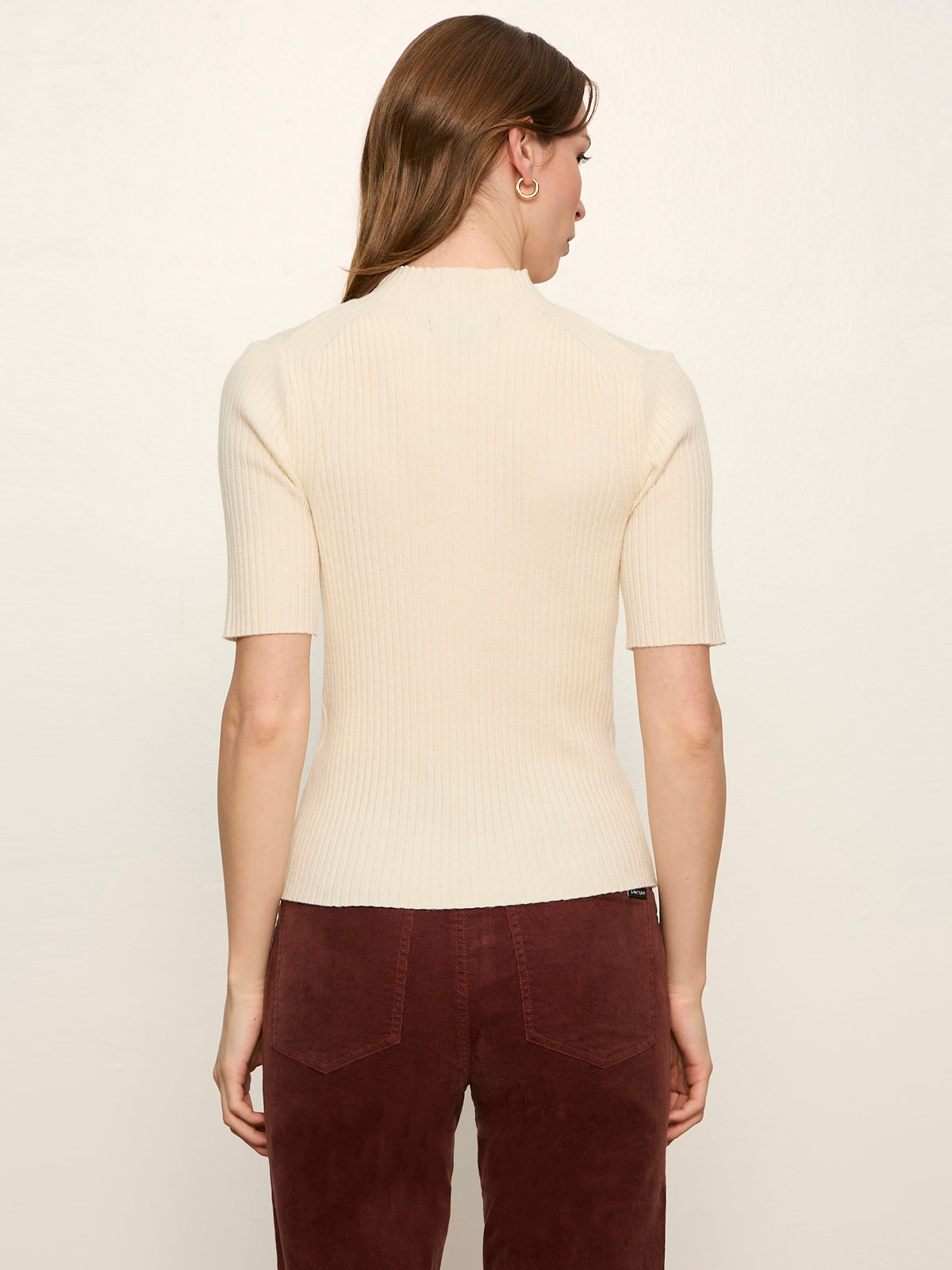 Sanctuary High Neck Ribbed Top