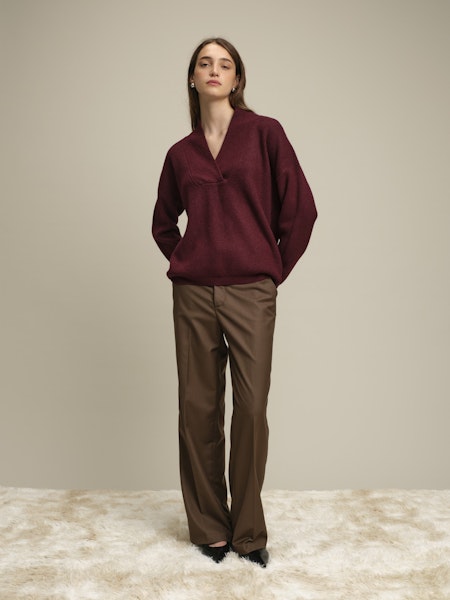 DELUC Liam Sweater in Wine