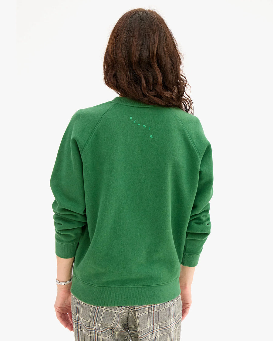 Clare V. Sweatshirt - Flocked OUI
