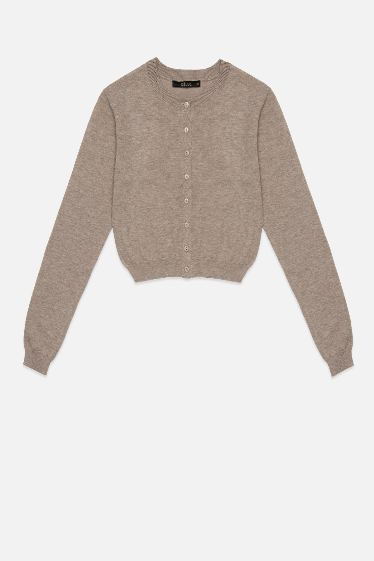 DELUC Clark Cardigan in Melange Mink