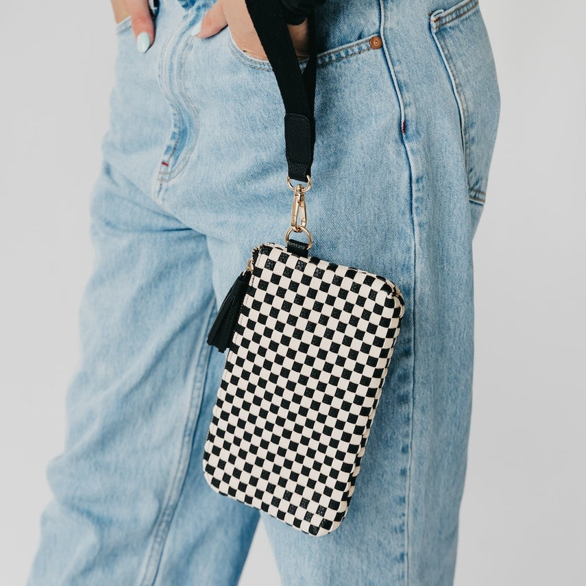Pretty Simple Emma Woven Clutch Wristlet