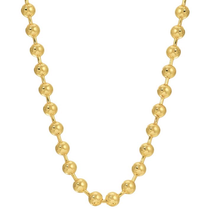 Splendid Iris Ball Chain Necklace - 8mm