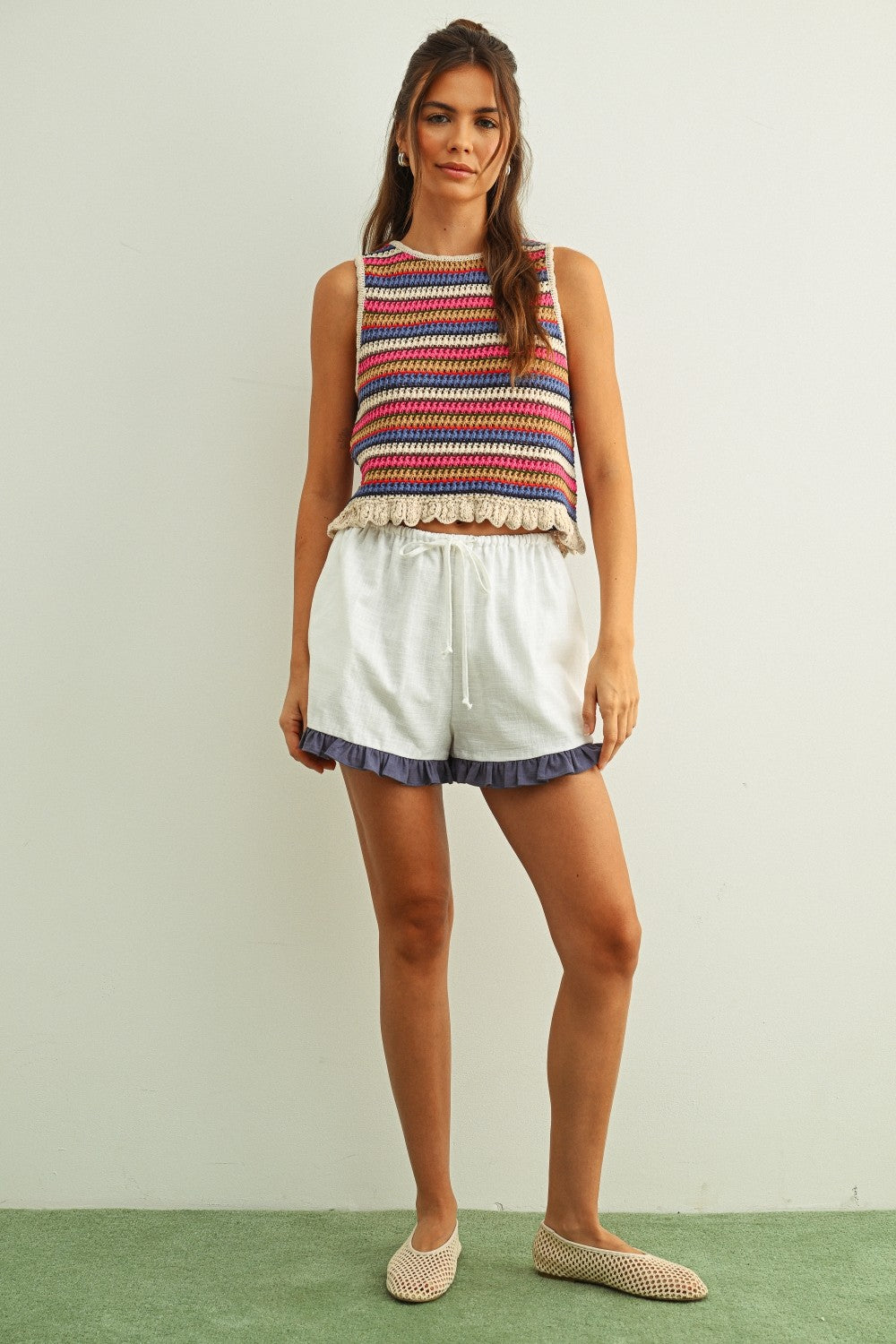 NYLAND Alouette Multi Color SL Knit Top