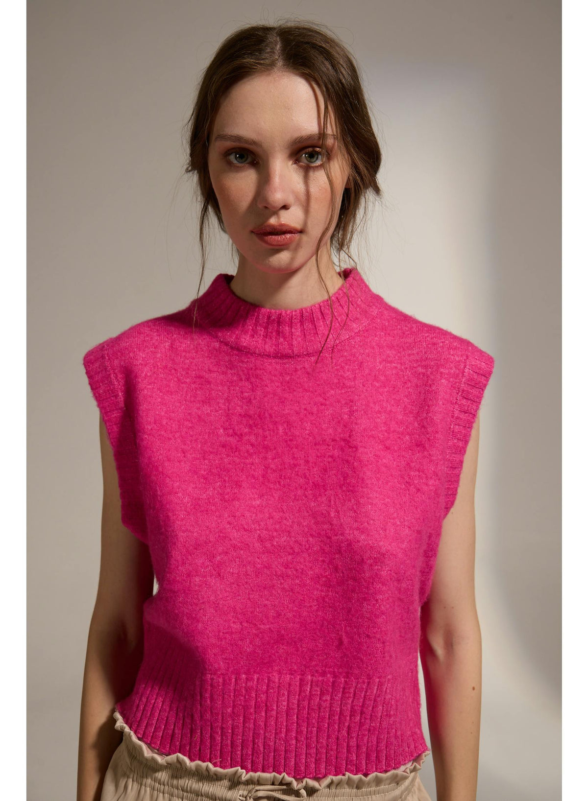 DELUC Santanna Knit Vest Fuchsia