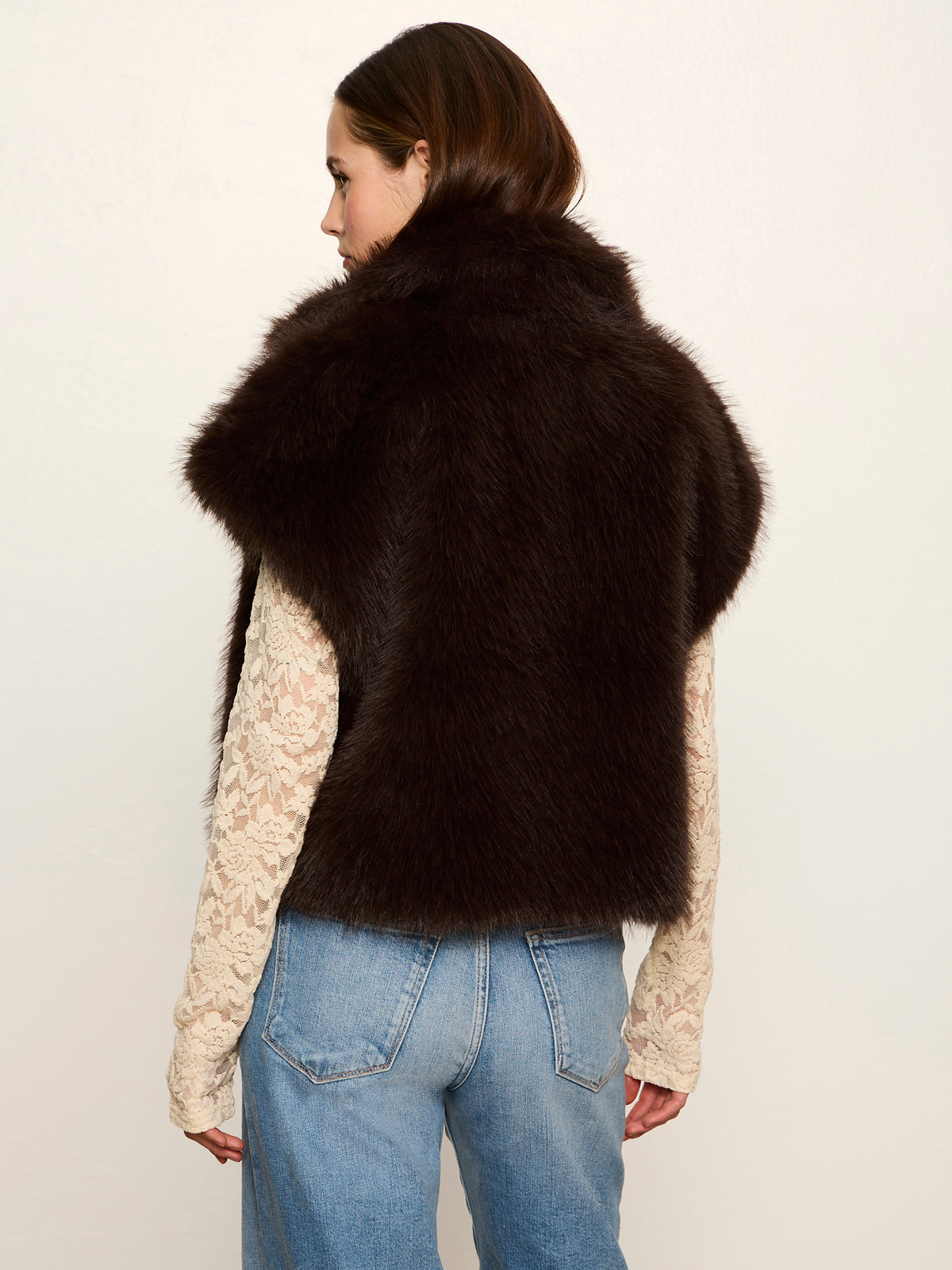 Sanctuary Silky Fur Vest