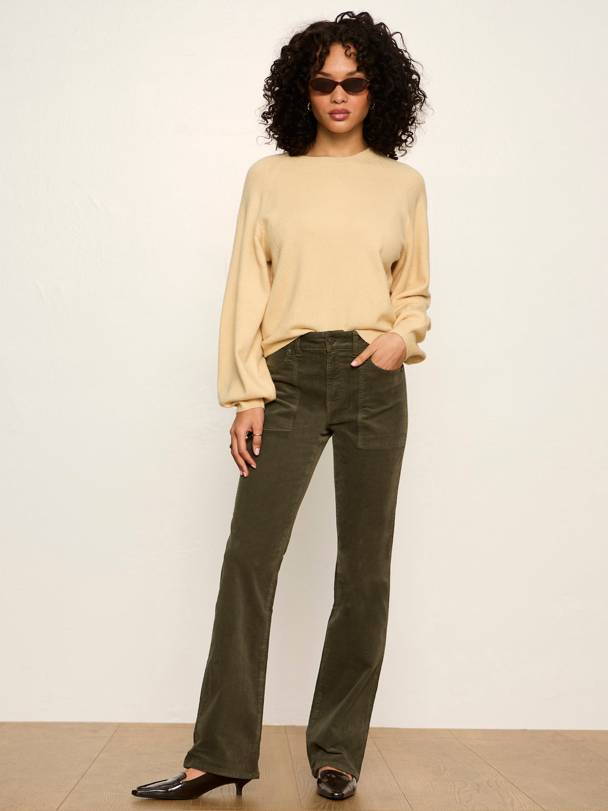 Sanctuary Play Date Corduroy Bootcut in Kalamata