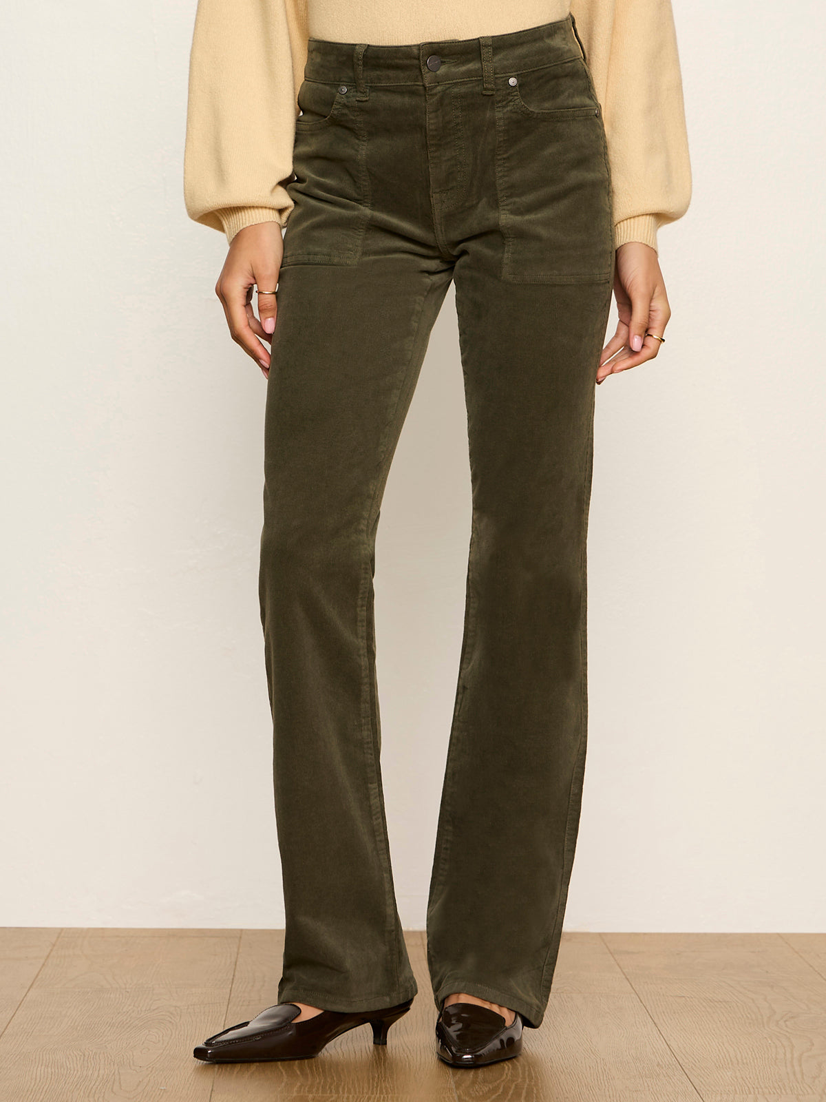 Sanctuary Play Date Corduroy Bootcut in Kalamata