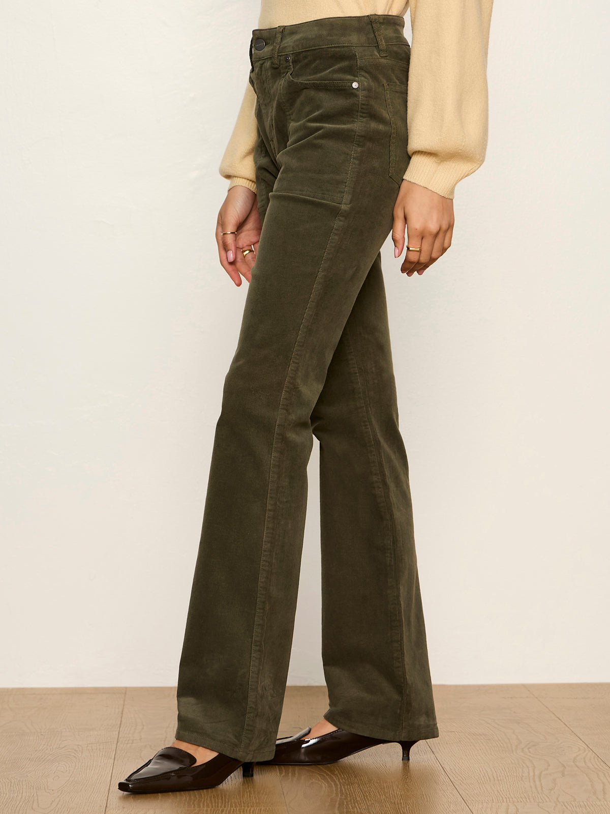 Sanctuary Play Date Corduroy Bootcut in Kalamata