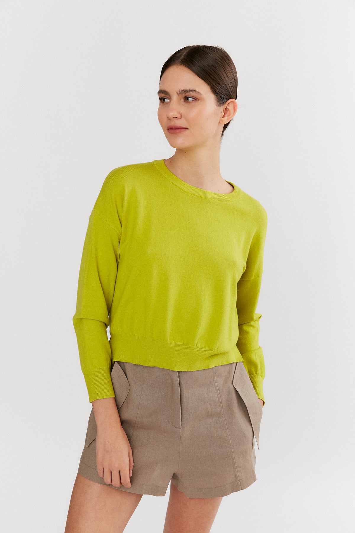 DELUC Polly Sweater in Lime