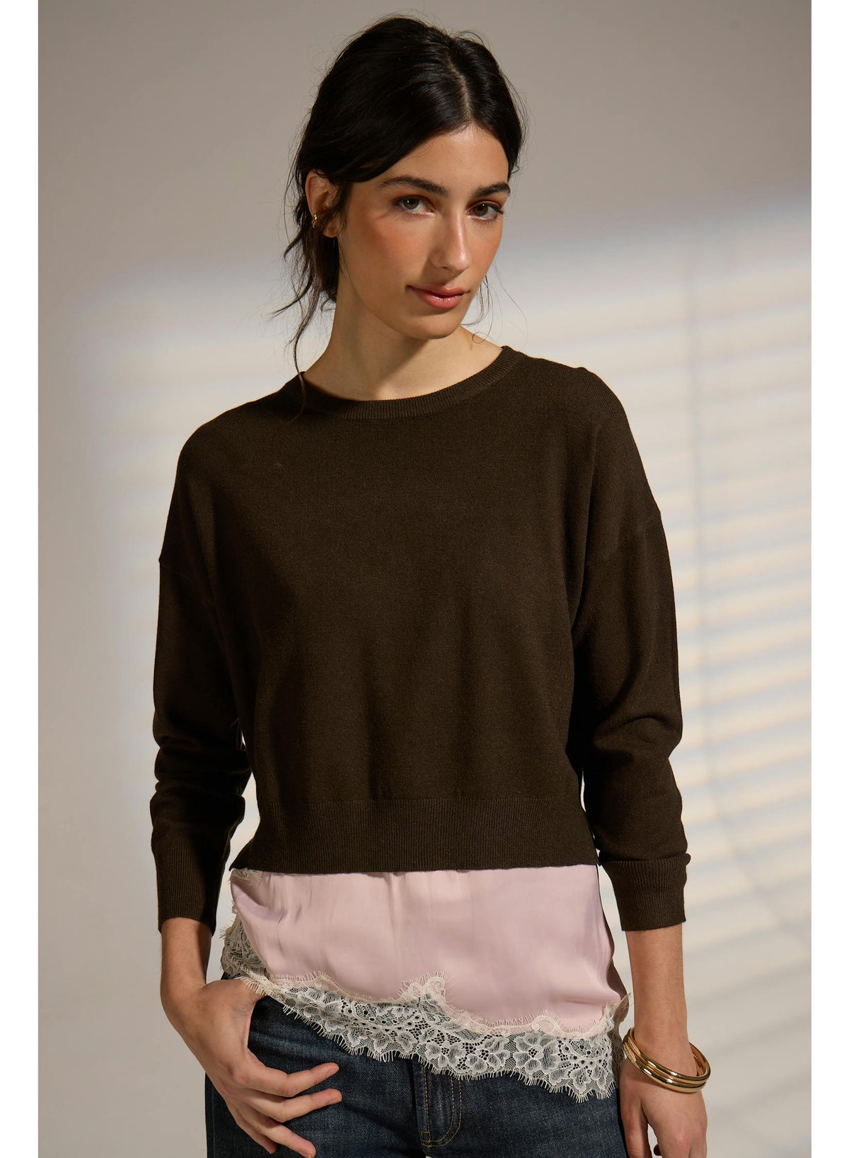 DELUC Polly Sweater in Chocolate