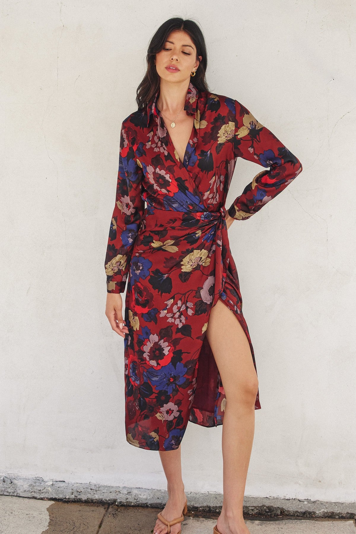 DEON Midi Shirt Wrap Dress