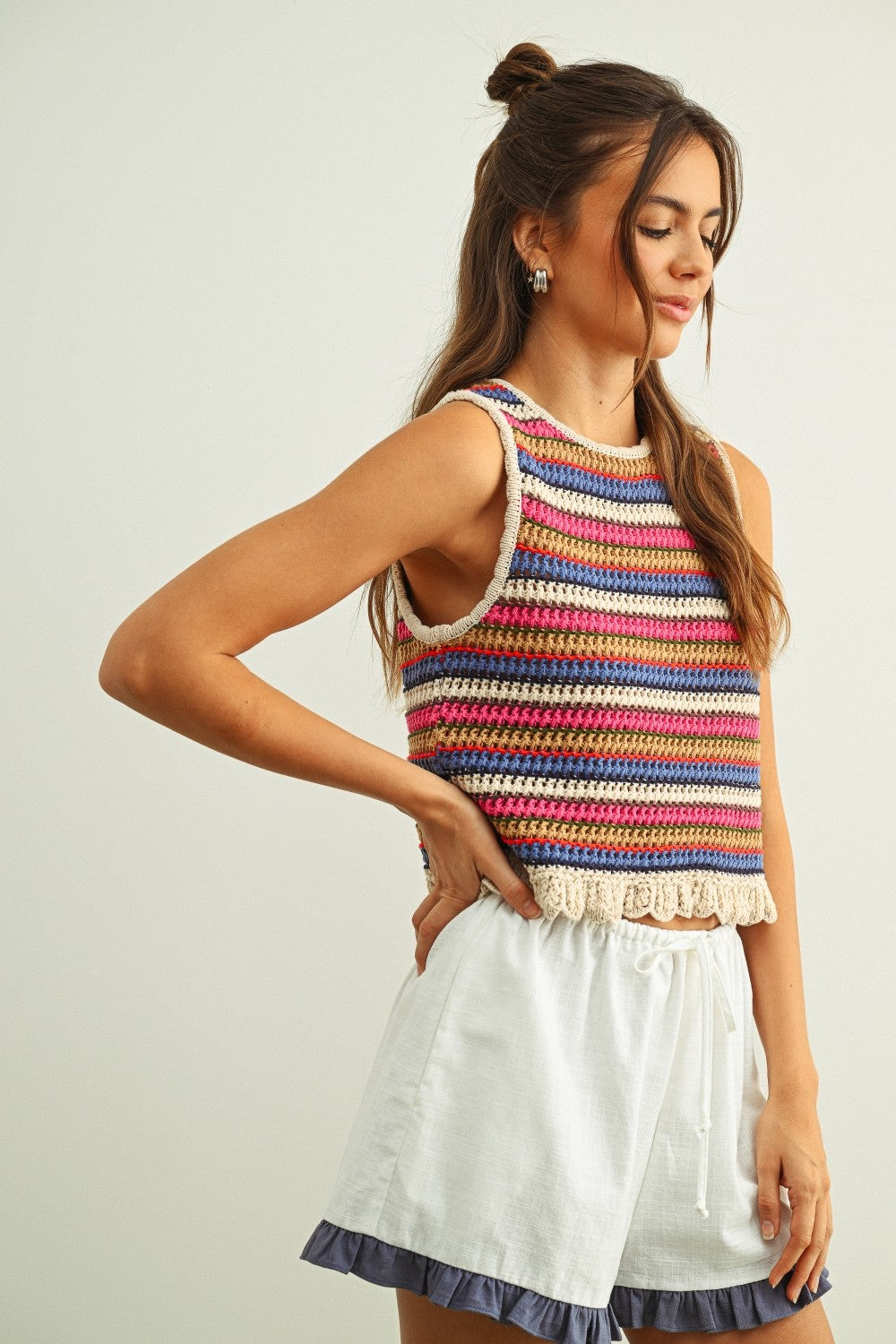 NYLAND Alouette Multi Color SL Knit Top