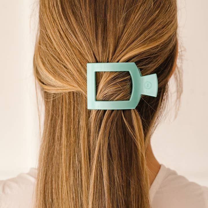 TELETIES Square Flat Hair Clip - Small