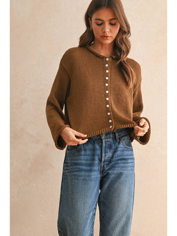 NYLAND Romilly Light Weight Button Front Cardigan - Adorn