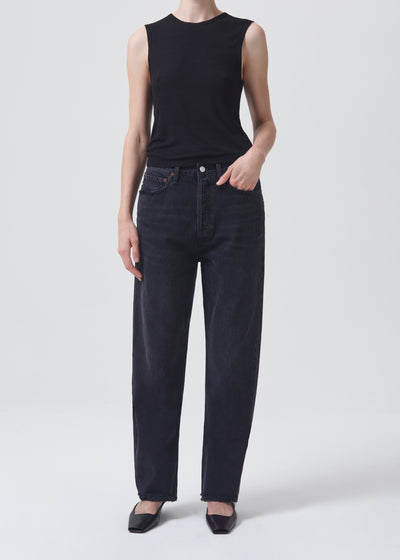 AGOLDE 90's Mid Rise Straight in Tar