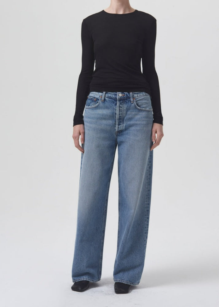 AGOLDE Low Slung Baggy in Libertine