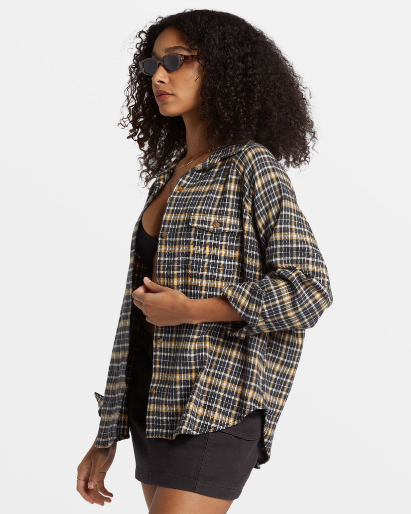 Billabong Best Time Button Down Flannel Shirt