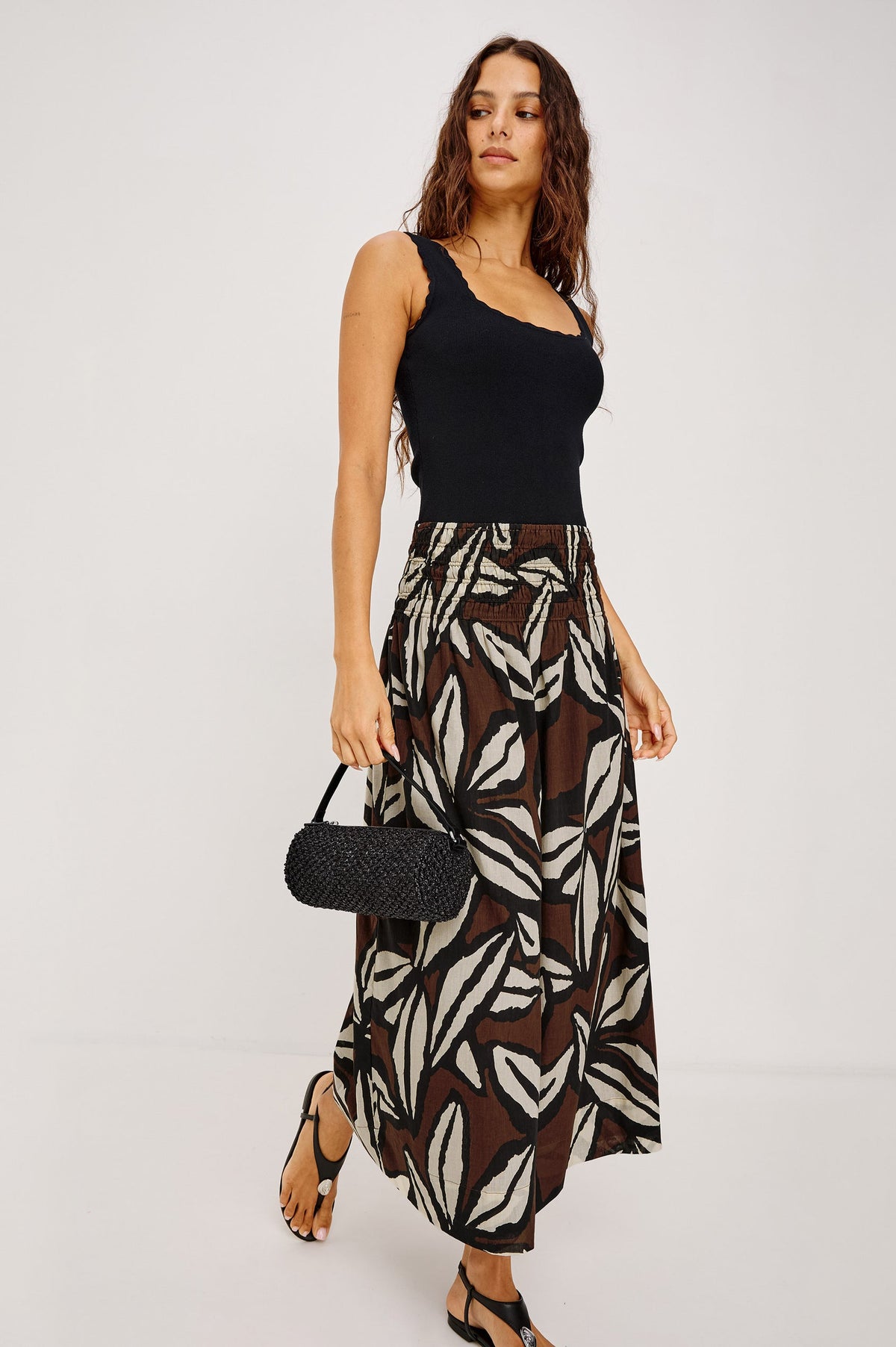 Rails Alessa Skirt Cocoa Floral